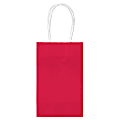 Amscan Paper Solid Cub Gift Bags, Small, Apple Red, Pack Of 40 Bags