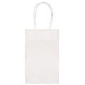 Amscan Paper Solid Cub Gift Bags, Small, Frosty White, Pack Of 40 Bags 1 thumbnail image