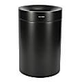 Alpine Industries Stainless-Steel Commercial Indoor Trash Can, 50 Gallons, 35”H x 24”W x 24”D, Black 1 thumbnail image