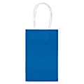 Amscan Paper Solid Cub Gift Bags, Small, Bright Royal Blue, Pack Of 40 Bags