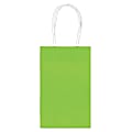 Amscan Paper Solid Cub Gift Bags, Small, Kiwi Green, Pack Of 40 Bags