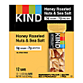 KIND Honey Roasted Nuts & Sea Salt Fruit And Nut Bars, 1.4 Oz, Pack Of 12