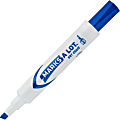 Avery® Desk Style Dry Erase Markers - Chisel Marker Point Style - Blue - White Barrel - 12 / Dozen