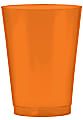 Amscan Plastic Cups, 10 Oz, Orange Peel, 72 Cups Per Pack, Set Of 2 Packs