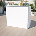 Flash Furniture Laminate Foldable Bar, White 1 thumbnail image