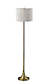 Adesso Simplee Eli Floor Lamp, 60"H, Antique Brass/Off-White 1 thumbnail image
