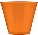 Amscan Plastic Cups, 9 Oz, Orange Peel, 72 Cups Per Pack, Set Of 2 Packs