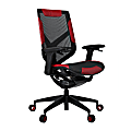 Vertagear Triigger 275 Bonded Leather Ergonomic Gaming Chair, Black/Red