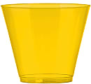 Amscan Plastic Cups, 9 Oz, Sunshine Yellow, 72 Cups Per Pack, Set Of 2 Packs
