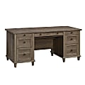 Sauder® Hammond 68"W Executive Computer Desk, Emery Oak