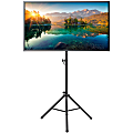 Mount-It! Portable TV Tripod Stand For 32” - 70” Displays, Black