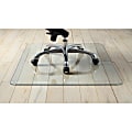 Lorell® Tempered Glass Chair Mat, 36" x 46", Clear