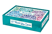 Punch Studio Etched Thank You Note Cards With Envelopes, 3-1/2" x 5", Poof Flower, Blank Inside, Pack Of 10 Cards 1 thumbnail image