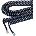Softalk Coiled Phone Cord, 12', Black, SOF48102 1 thumbnail image
