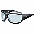 Ergodyne Skullerz® Safety Glasses, Baldr, Matte Black Frame, Indoor/Outdoor Lens