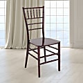 Flash Furniture HERCULES Series Resin Stackable Chiavari Chair, Mahogany 1 thumbnail image