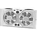 Holmes® 3-Speed Dual Blade Window Fan With Comfort Control Thermostat, White