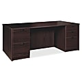 Lorell® Prominence 2.0 72"W Double-Pedestal Computer Desk, Espresso