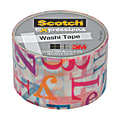 Scotch® Expressions Washi Tape, 1 3/16" x 393", Alphabet Soup 1 thumbnail image