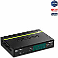 TRENDnet 8-Port GREENnet Gigabit PoE+ Switch, Supports PoE And PoE+ Devices, 61W PoE Budget, 16Gbps Switching Capacity 1 thumbnail image