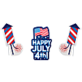 Amscan Patriotic Lawn Signs, 25" x 16", Multicolor, Pack Of 3 Signs 1 thumbnail image