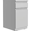 Lorell® Backpack 15"D Vertical Mobile Pedestal File Cabinet, Silver