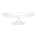 Amscan Plastic Dessert Stands, 11-3/4", Clear, Pack Of 3 Stands