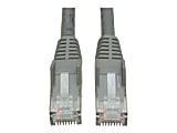 Eaton Tripp Lite Series Cat6 Gigabit Snagless Molded (UTP) Ethernet Cable (RJ45 M/M), PoE, Gray, 30 ft. (9.14 m) - Patch cable - RJ-45 (M) to RJ-45 (M) - 30 ft - UTP - CAT 6 - molded, snagless, solid - gray