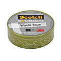 Scotch® Expressions Washi Tape, 5/8" x 393", Woodgrain 1 thumbnail image