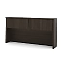 Bestar Embassy 72"W Hutch For Desk Shell, Dark Chocolate