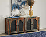 Coast to Coast Halifax 68"W Transitional Credenza With 4 Doors, Brown