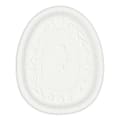 Amscan Egg-Shaped Easter Platters, 16", White, Set Of 2 Platters