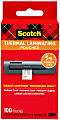 Scotch® Thermal Laminating Pouches for Business Cards TP5851-100, 2-5/16" x 3-7/10", Pack Of 100 Laminating Sheets