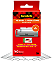 Scotch® Thermal Laminating Pouches, Fits Business Card Size (2.32" x 3.7 in.) Paper, 100-PK 1 thumbnail image