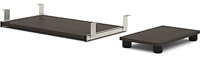 Bestar Embassy Keyboard Tray And CPU Stand, Dark Chocolate 1 thumbnail image