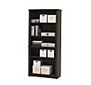 Bestar Embassy 67”H 5-Shelf Bookcase, Dark Chocolate 1 thumbnail image