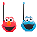 Sakar® Sesame Street Elmo & Cookie Monster Walkie Talkies, Red/Blue, Set Of 2 Walkie Talkies