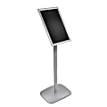 Azar Displays Snap-Frame Steel Vertical/Horizontal Sign Holder, Metal Stand, 17" x 11", Silver 1 thumbnail image