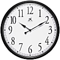 Infinity Instruments Bromidic Wall Clock, 16"H x 16"W x 2-1/2"D, Black