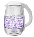 Nostalgia Electrics HomeCraft 7-Cup Glass Electric Kettle, White