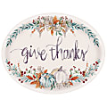 Amscan Thanksgiving Textured Melamine Oval Platter, Multicolor 1 thumbnail image