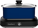West Bend 5-Quart Oblong Slow Cooker, Blue 1 thumbnail image