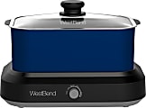 West Bend 5-Quart Oblong Slow Cooker, Blue