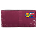 Amscan 2-Ply Paper Lunch Napkins, 6-1/2" x 6-1/2", Berry, 125 Per Big Party Pack, Set Of 3 Packs