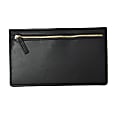 Russell & Hazel Vegan Leather Mini Binder Pencil Pouch, 5" x 8-1/2", Black 1 thumbnail image