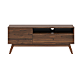 Lifestyle Solutions Worthington Console, 21-3/5”H x 53-1/5”W x 16”D, Walnut