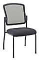 WorkPro® Spectrum Series Mesh/Fabric Stacking Guest Chair, Armless, Black, Set Of 2 Chairs, BIFMA Compliant