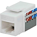 DataComm Keystone Category 5e Jack, White, 10 Pack - 10 - 1 x RJ-45 Network Female - White 1 thumbnail image