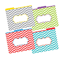 Barker Creek Tab File Folders, 8 1/2" x 11", Letter Size, Chevron Beautiful, Pack Of 12