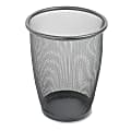 Safco® Mesh Wastebasket, 5 Gallons, Black